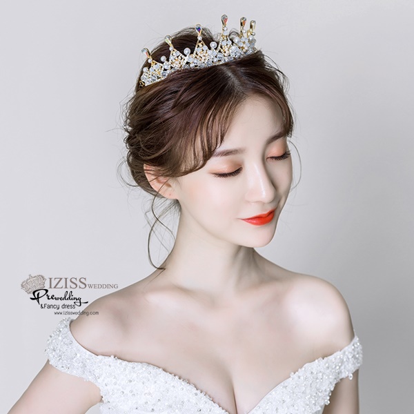 AC004 **พรีออเดอร์**ชุดเทียร่า มงกุฎเพชร ชุดเครื่องประดับเจ้าสาวสวยหรูดุจเจ้าหญิง