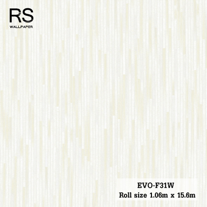 วอลเปเปอร์ ลายเส้นสีขาวสลับสีทอง EVO-F31W