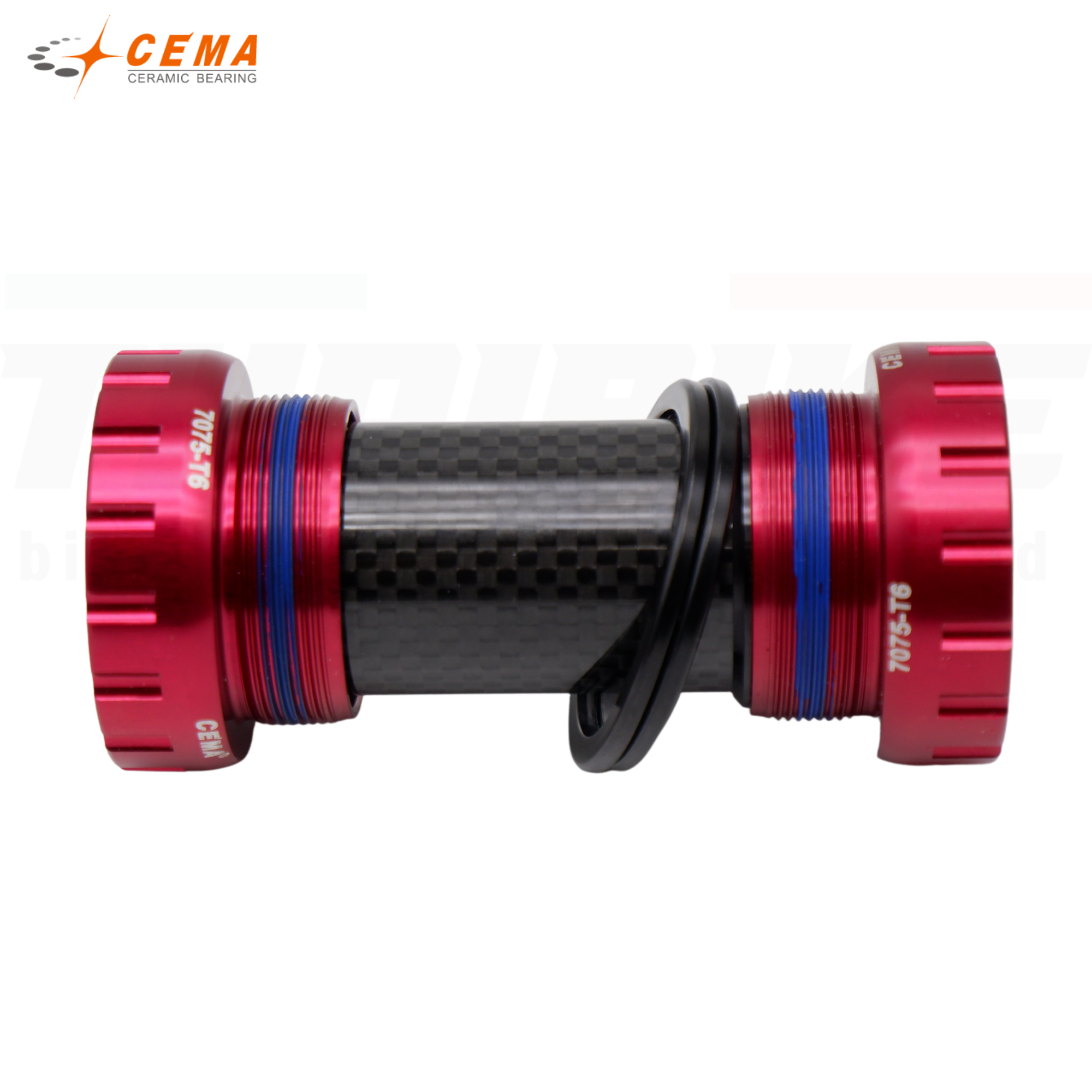 กะโหลกจักรยานแบบเกลียวแกนคาร์บอน CEMA CERAMIC BEARING SRC-BT-RR01PR สำหรับขาจาน SRAM