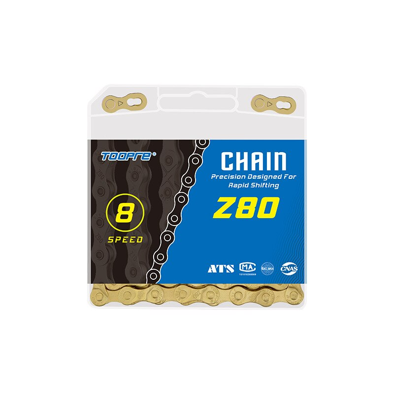 (สีทอง)ของแท้ โซ่จักรยาน TOOPRE Bike Chain Z80(617/8S), Z90(9S), z10 (10), Z11(11) Z12 โซ่เสือหมอบ โซ่เสือภูเขา