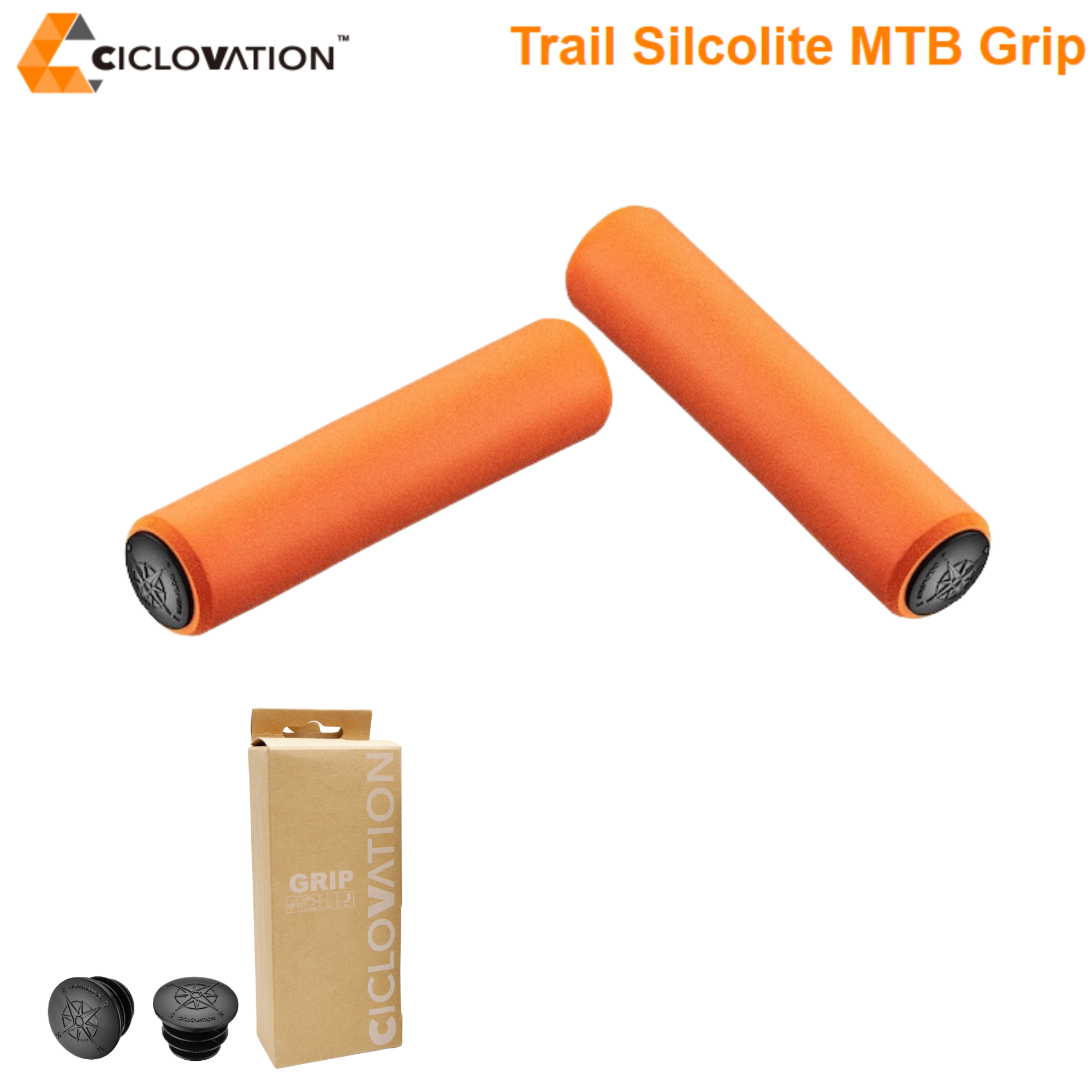ปลอกแฮนด์จักรยาน Foam Silicone CICLOVATION Trail Silcolite MTB Grip