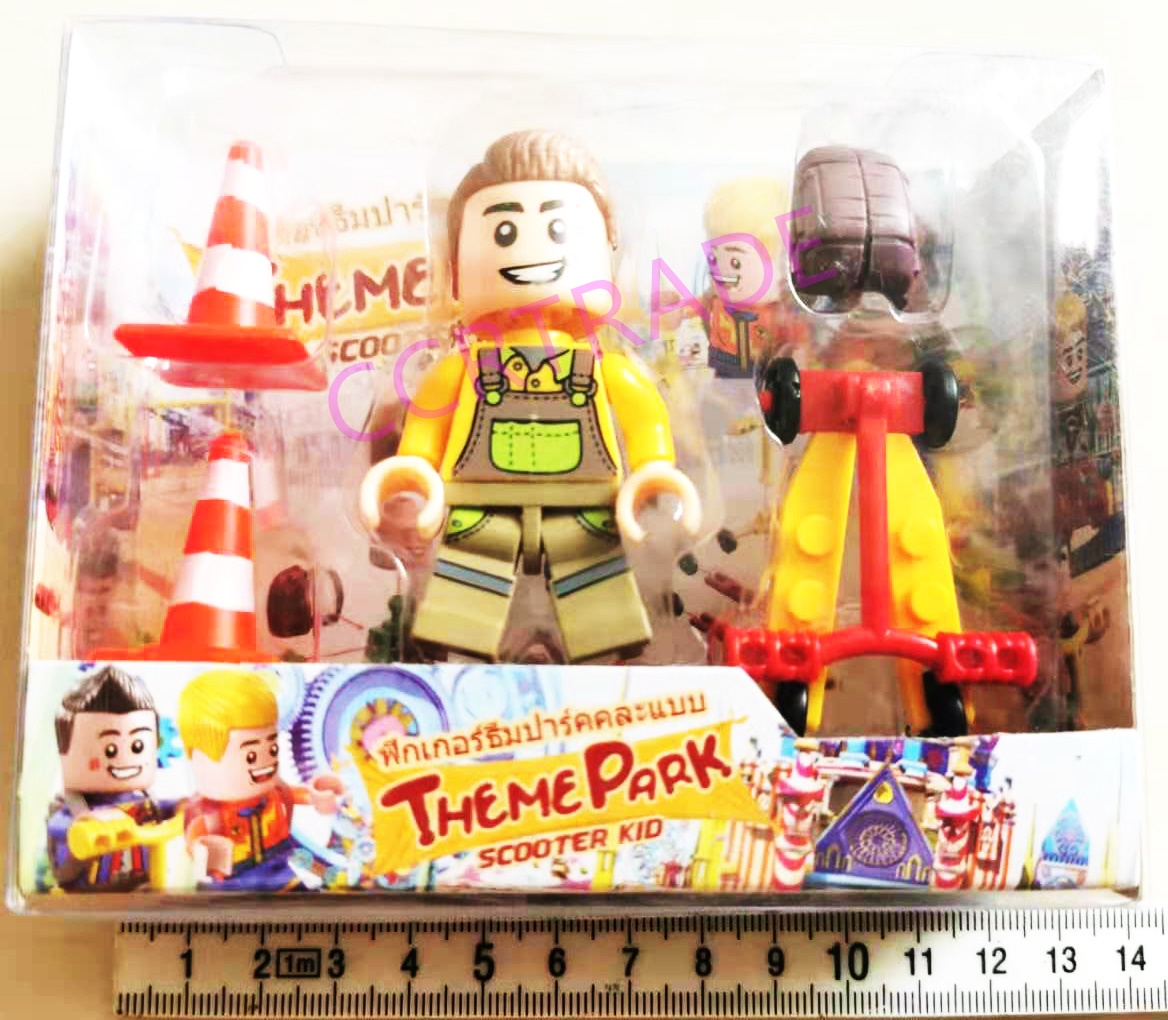 เลโก้ซิตี้+สกู๊ตเตอร์กล่องใส 10.5x13 ซม.(ลิขสิทธิ์แท้)