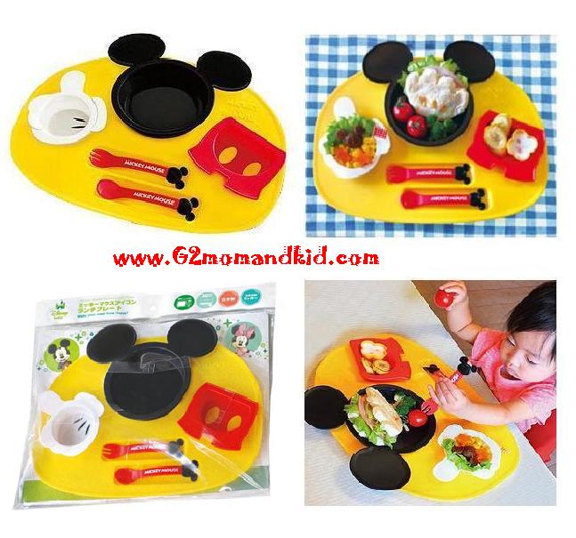 ++พร้อมส่ง++ ถาดหลุม จานหลุม ลายมิ๊กกี้ เมาส์ - Mickey Mouse 6 ชิ้น สินค้า 1 ชุด ประกอบด้วย ถาดอาหาร 1 ถาด / ถ้วย 3 ใบ / ช้อน 1 คัน / ส้อม 1 คัน สามารถนำเข้าไมโครเวฟได้นะคะ สินค้านำเข้าญี่ปุ่นแท้ค่ะ