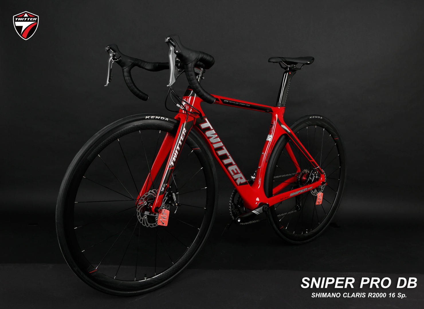 จักรยานเสือหมอบเฟรมคาร์บอน ดิสก์เบรคTWITER รุ่น Sniper PRO DB