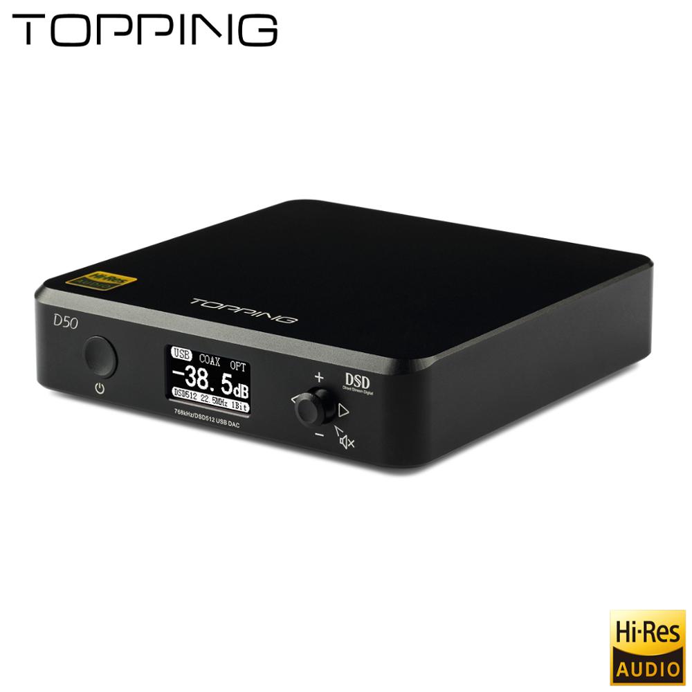 ขาย TOPPING D50 DAC ตั้งโต้ะระดับ Hi-Res รองรับ DSD512 , iOS , Android , Windows , MAC