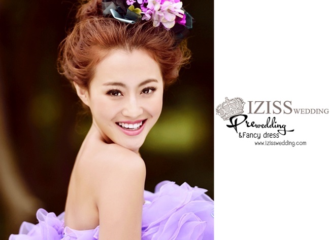PW074 - **เลิกผลิตค่ะ** ชุดคู่ถ่ายพรีเวดดิ้ง (prewedding dress) & ชุดแต่งงานแฟนซี (Fancy wedding dress)ชายหญิง "ธีมสีม่วง-ฟ้า"