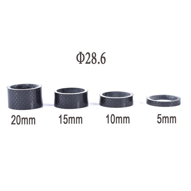 เซตแหวนรองคอจักรยานแบบคาร์บอน EC90 ขนาด 5/10/15/20 แหวนรองคอคาร์บอน