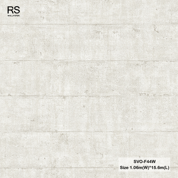 วอลเปเปอร์ลายคอนกรีต สีเทาอ่อน SVO-F44W