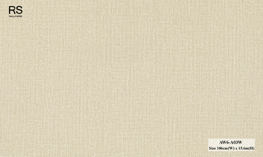 วอลเปเปอร์สีพื้น น้ำตาลอ่อน AW6-A03W