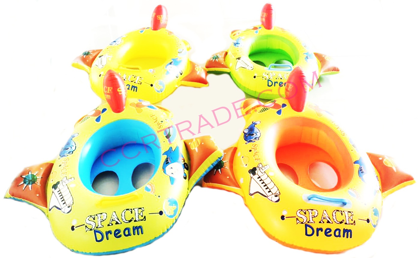 ห่วงสอดขาเป่าลม ลายเครื่องบินการ์ตูน มีเสียง 66x75 ซม.(1x3)