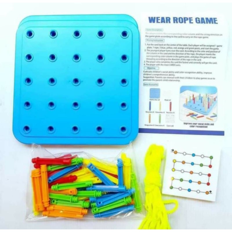 เกมร้อยเชือก wear rope game พร้อมส่งจากไทย