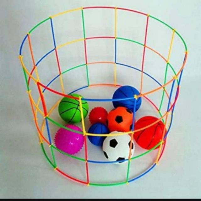 ตัวต่อหลอด แบบหนา ตัวต่อหลอด 4 มิติ 200 ชิ้นหลอด diy ส่งจากไทย❤️ของเล่นปลายเปิด สนุกมาก