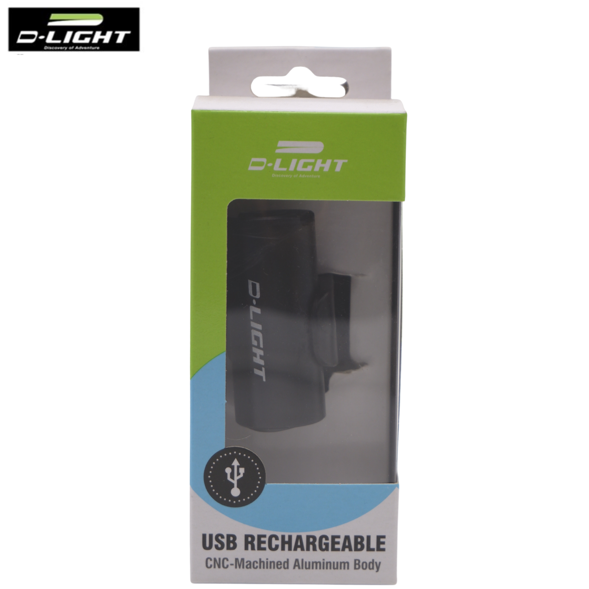 ไฟหน้าจักรยานชาร์จ USB D-LIGHT CG-123PC งานไต้หวัน