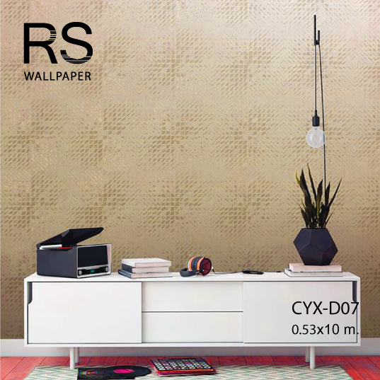 วอลเปเปอร์ลายกราฟฟิค(flash) สีทอง CYX-D07