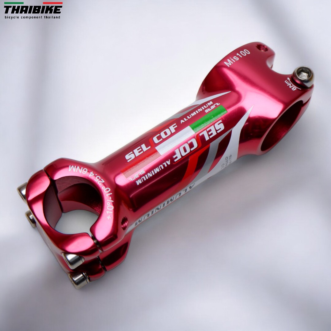 สเต็มจักรยานอลูมิเนียม +-10 ขนาดคอ 25.4/31.8 SELCOF KA052 KA053 3D FORGE