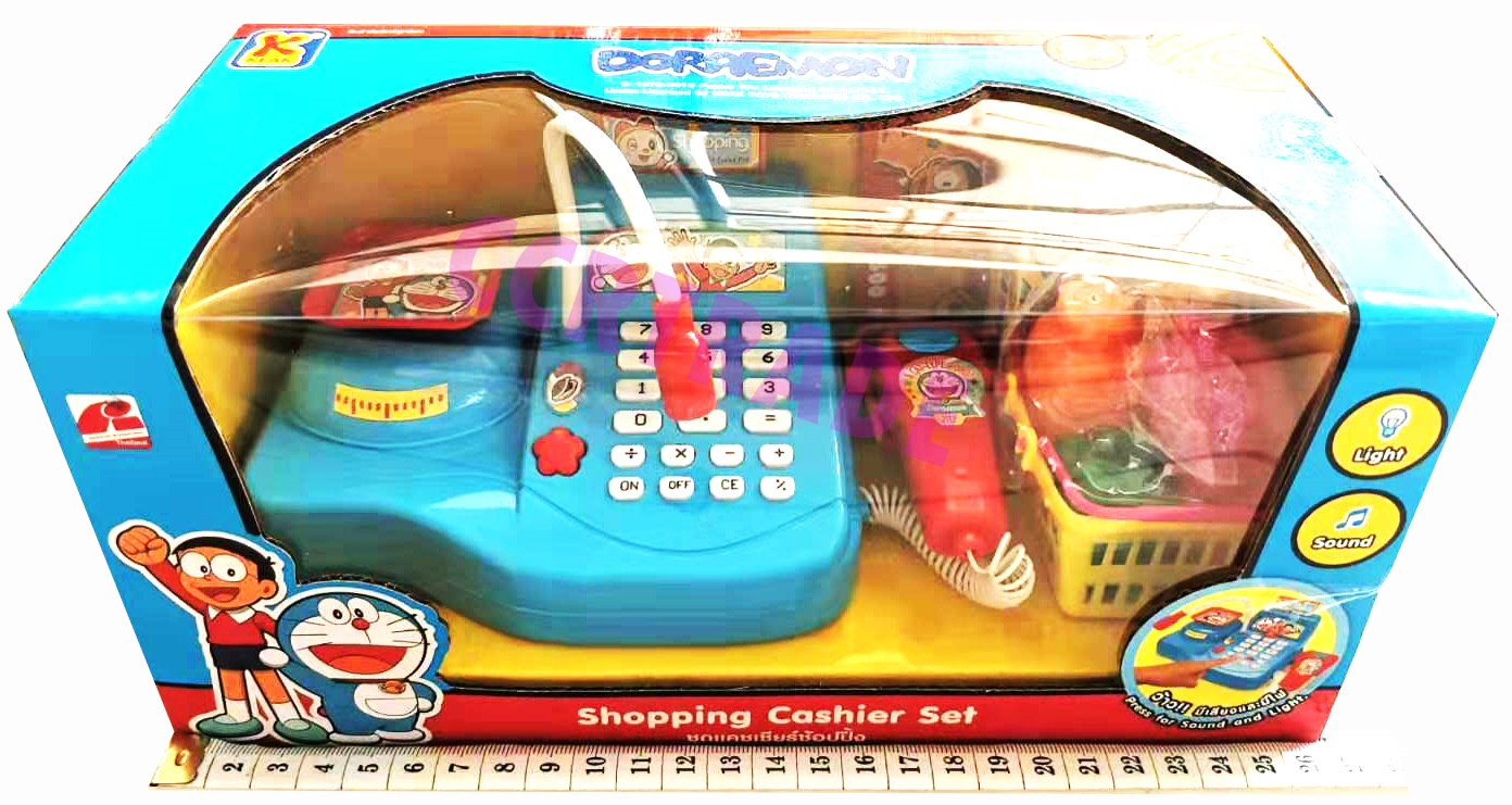 ชุดแคชเชียร์โดราเอม่อน มีเสียง มีไฟกล่อง 26.5 ซม.(ลิขสิทธิ์แท้)(1x3)