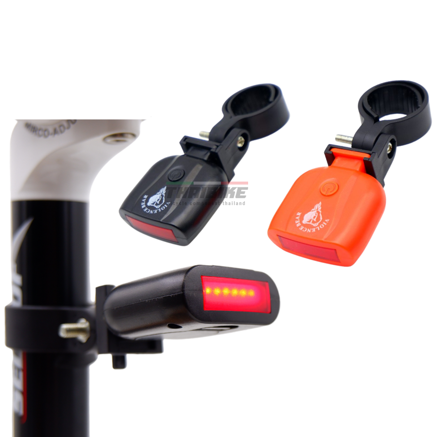 ไฟท้ายจักรยาน COB BIKE LIGHT HYD-007 Cr2032