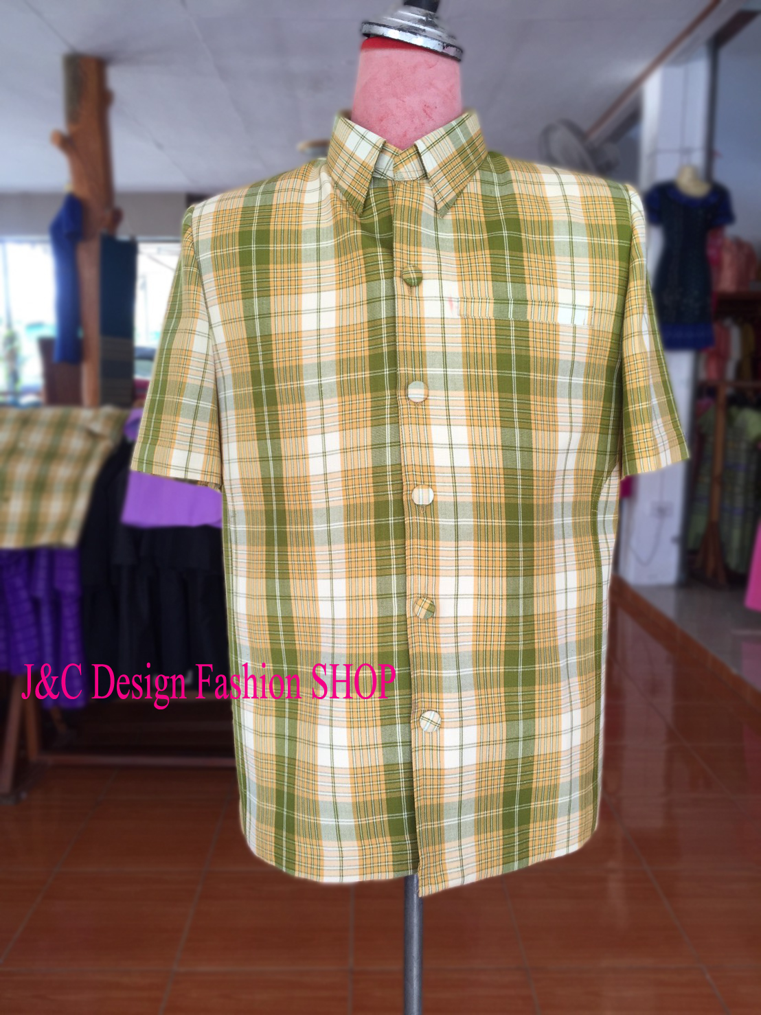 เสื้อสูทชายผ้าฝ้าย สูทชายลายบลูเบอร์รี่ สูทผ้าไทยชาย ซาฟารีผ้าไทยชายสีฟ้า เสื้อผ้าฝ้ายชายลายสก็อต