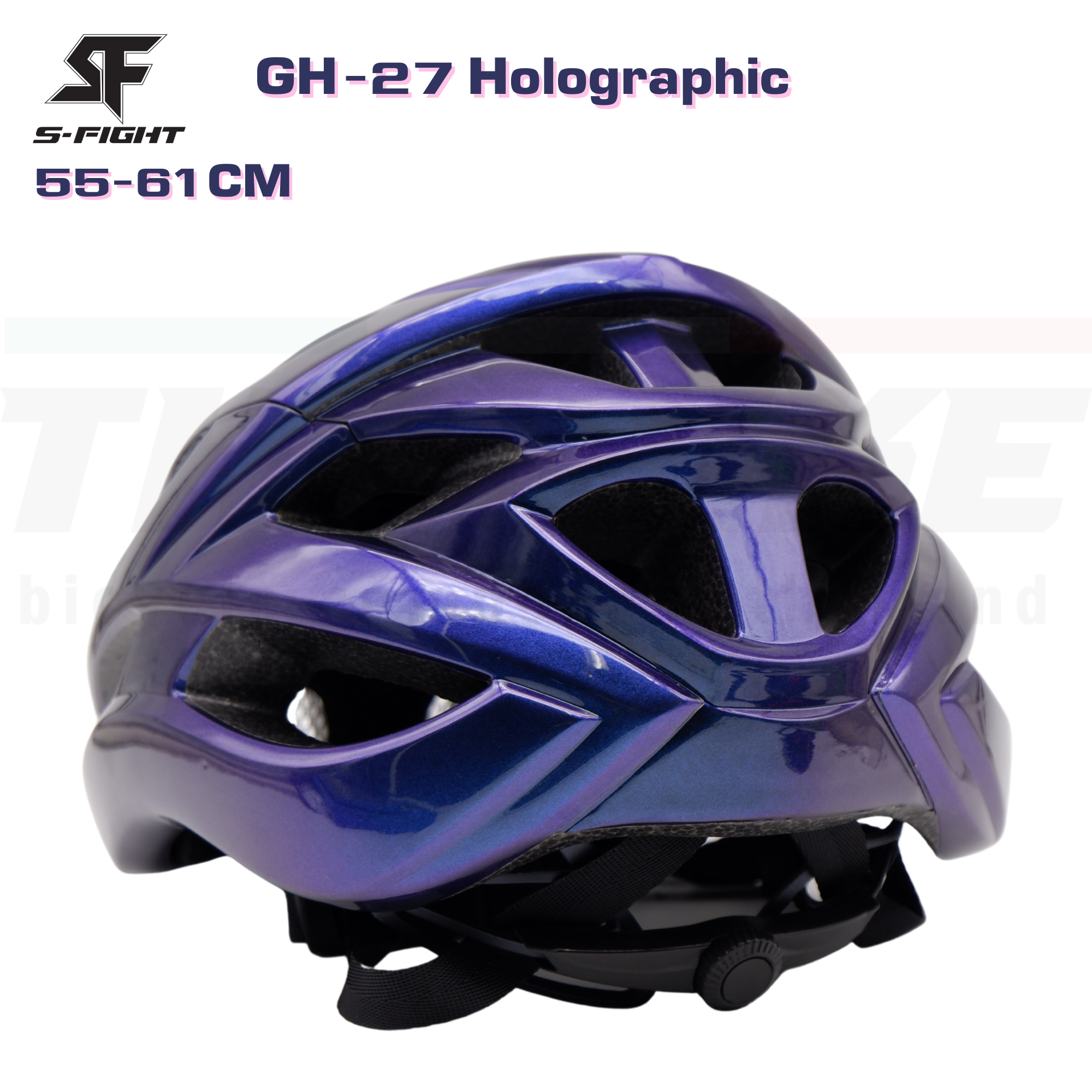 หมวกกันน็อคจักรยาน S-fight รุ่น GH-27 Holographic Silver สีปรับตามมุมแสง