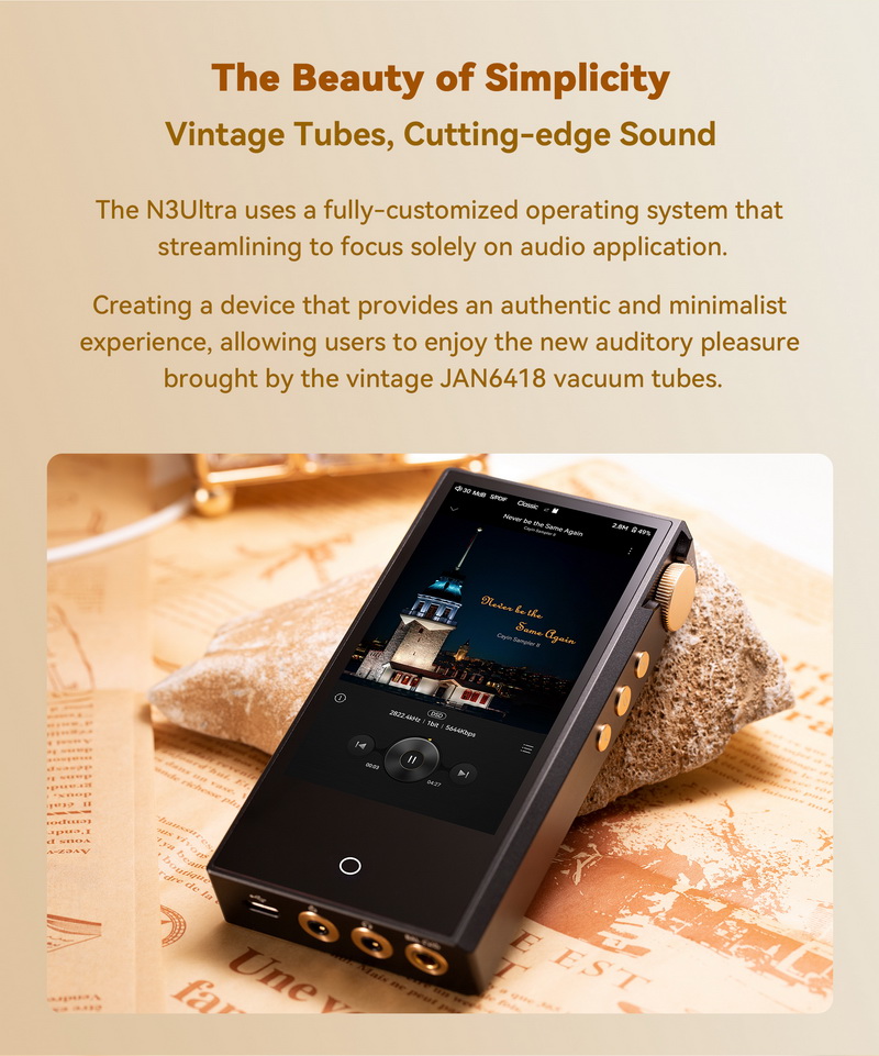Cayin N3Ultra DAP พกพาชิป DAC AK4493S x2, Triple Timbre, JAN6418 x2 เกรดทหาร, วงจรหลอดแก้วรุ่น 3 ประกันศูนย์ไทย