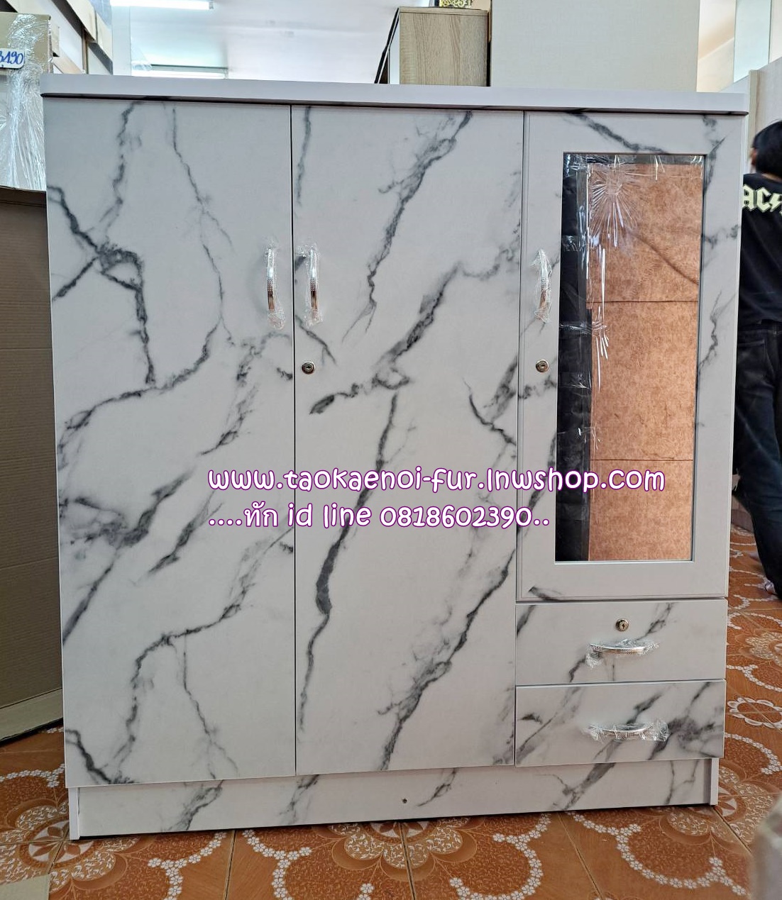 WCD-120-3 ตู้เสื้อผ้าเด็ก 120 ซม.