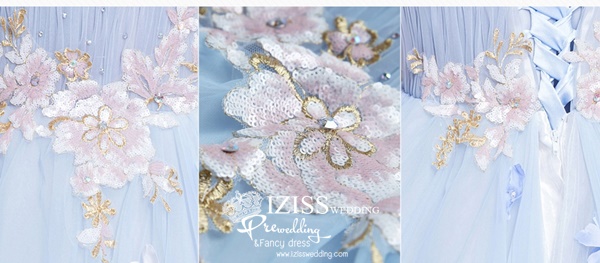 PW586- **พรีออเดอร์ค่ะ**ชุดราตรี ชุดแฟนซี ชุดคู่ถ่ายพรีเวดดิ้ง (prewedding dress) & ชุดแต่งงานแฟนซี (Fancy wedding dress)ชายหญิง "ธีมสีฟ้า"