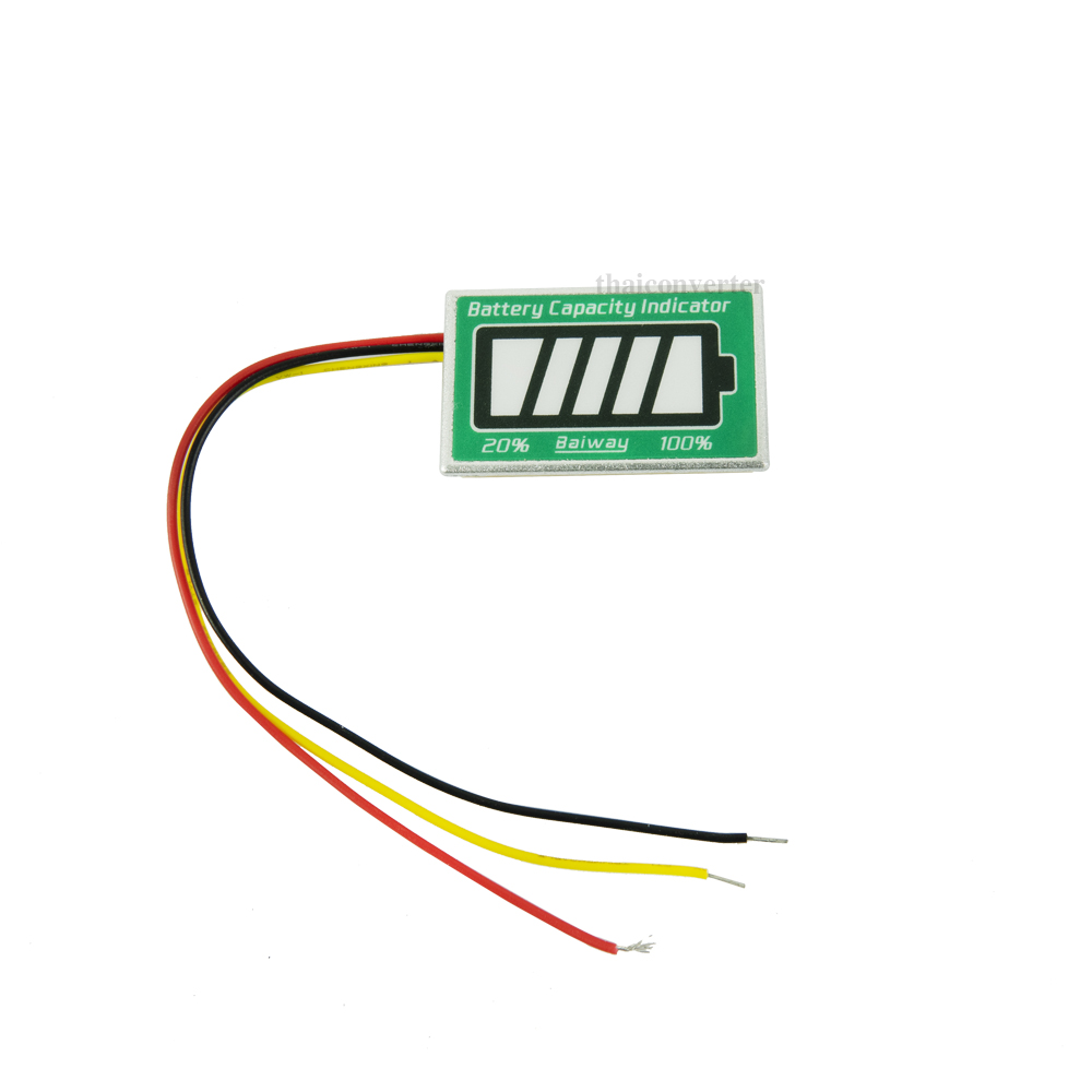 มิเตอร์วัดปริมาณแบตเตอรี่คงเหลือ หน้าจอ LED สำหรับแบตเตอรี่ 12V