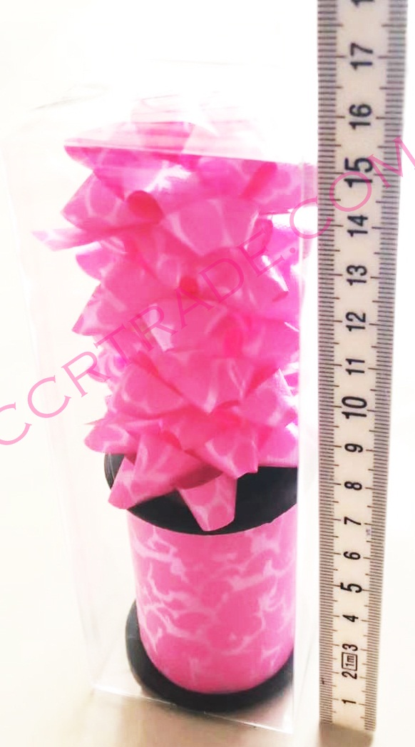 ชุดโบว์ดอก 4 ชิ้น+ริ้บบิ้นม้วนกล่อง(สีหวาน) 15.5 ซม.
