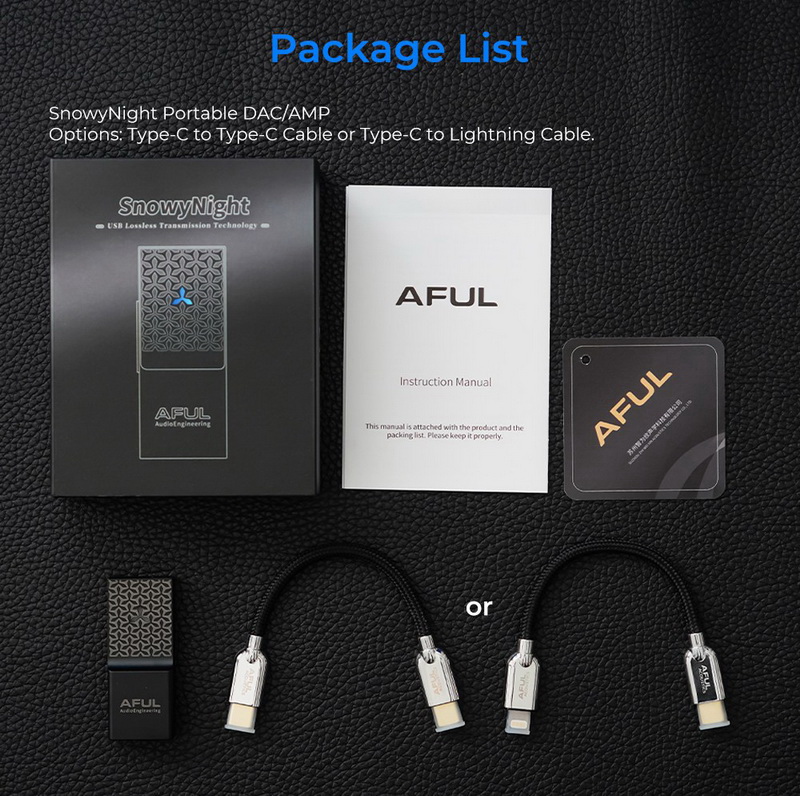 AFUL SnowyNight DAC/AMP พกพา ประสิทธิภาพสูง ชิป DAC CS43198 x2 ประกันศูนย์ไทย