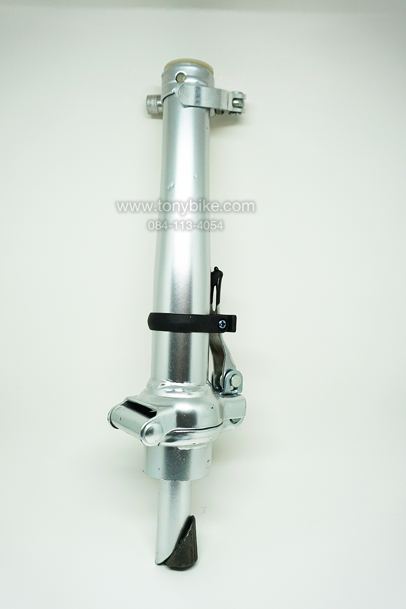 คอรถจักรยานพับ สีเงิน