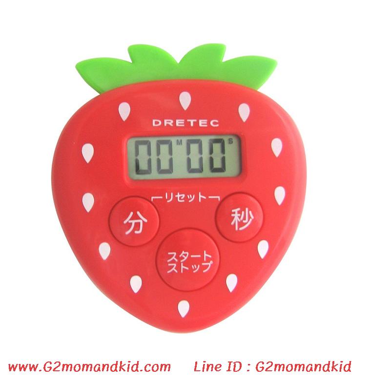 ++พร้อมส่ง++ นาฬิกาจับเวลาทำอาหาร ดิจิตอล รูปสตอเบอรี่ เครื่่องและหน้าจอใหญ่ ตัวเลขชัดเจน ดูง่าย ปุ่มกดเป็นภาษาญี่ปุ่น ด้านหลังมีแม่เหล็ก จะนำไปติดตู้เย็นหรือตั้งพื้นก็ได้ สินค้านำเข้าจากญี่ปุ่นแท้ค่ะ