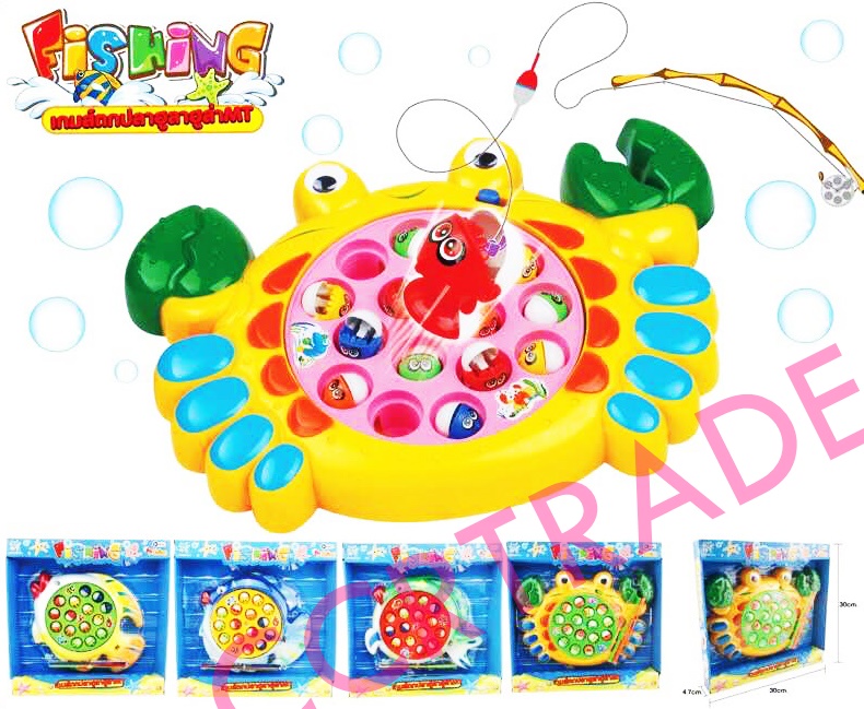 เกมส์ตกปลาสัตว์ทะเลกล่องจัมโบ้ 31 ซม. มีเพลง(1x3)