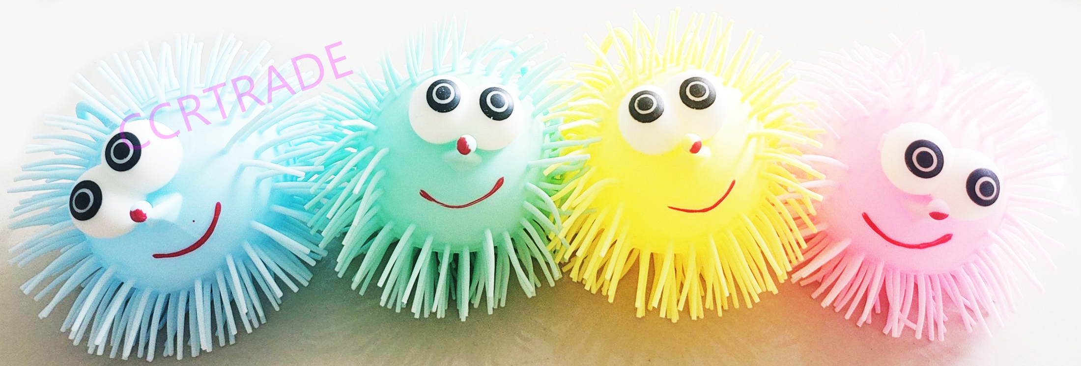 เม่นตาโตสีหวานเด้ง มีไฟกล่อง 28.5 ซม.(1x24)