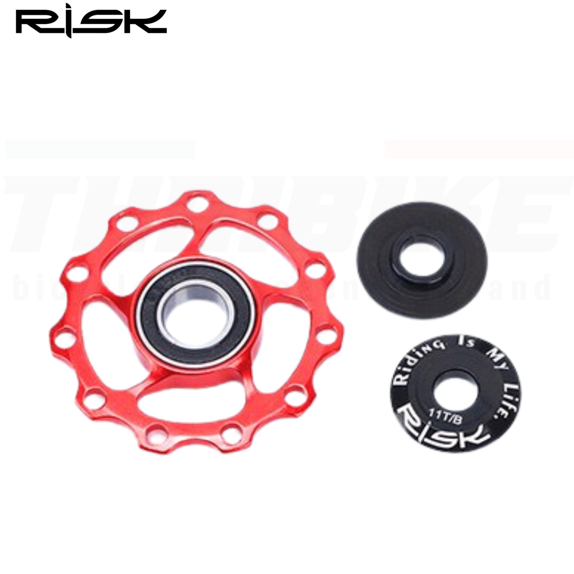 ลูกรอกตีนผีติดจักรยาน RISK ลูกกลิ้งตีนผีแบริ่ง11T ลื่น เบา ทน