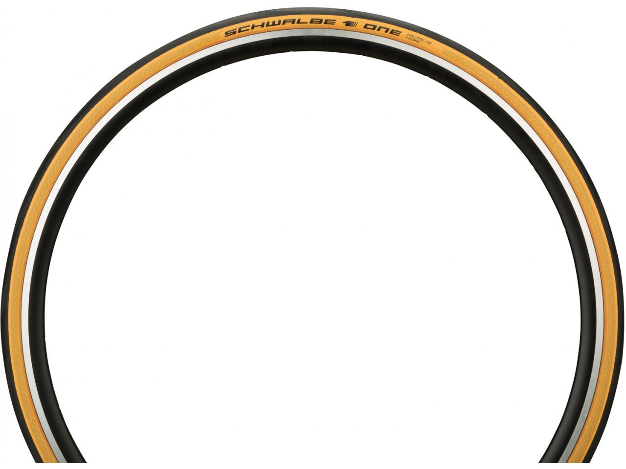 ยางนอกจักรยานเสือหมอบขอบพับ SCHWALBE ONE 700X25 ขอบแก้วสีคลาสสิค