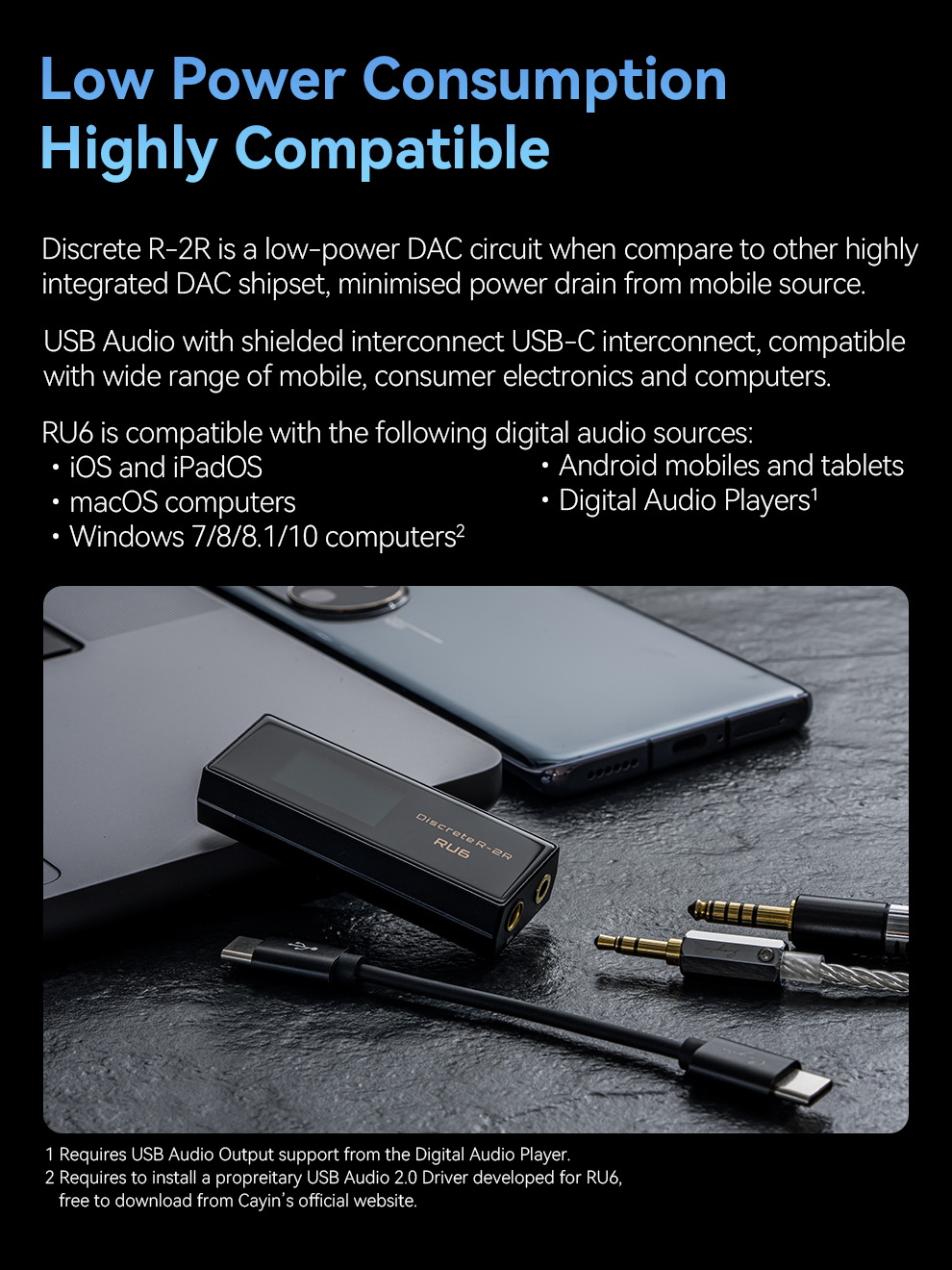 ขาย Cayin RU6 DAC/AMP หางหนูแบบ 24bit R-2R ตัวแรกของโลก ประกันศูนย์ไทย