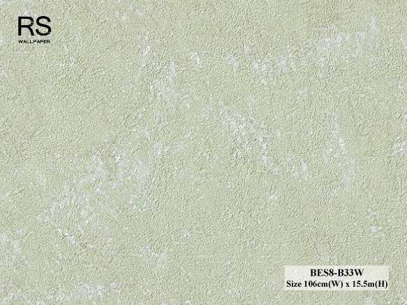 วอลเปเปอร์ลายปูนเปลือยคอนกรีต สีเขียวอ่อนอมเทา BES8-B33W