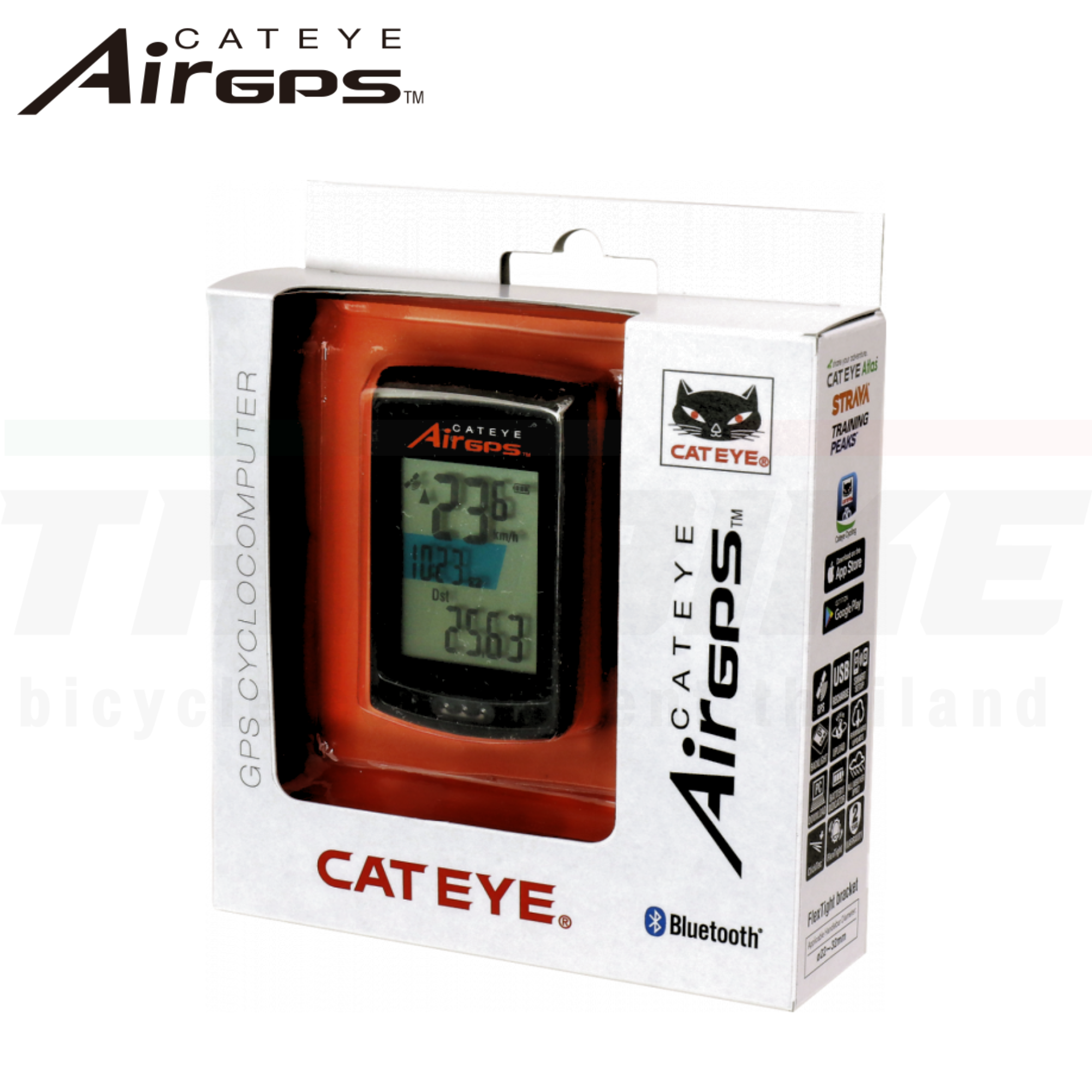 ไมล์จักรยานแบบไร้สาย GPS CATEYE AIR GPS, CCGPS100 ประกันไทย