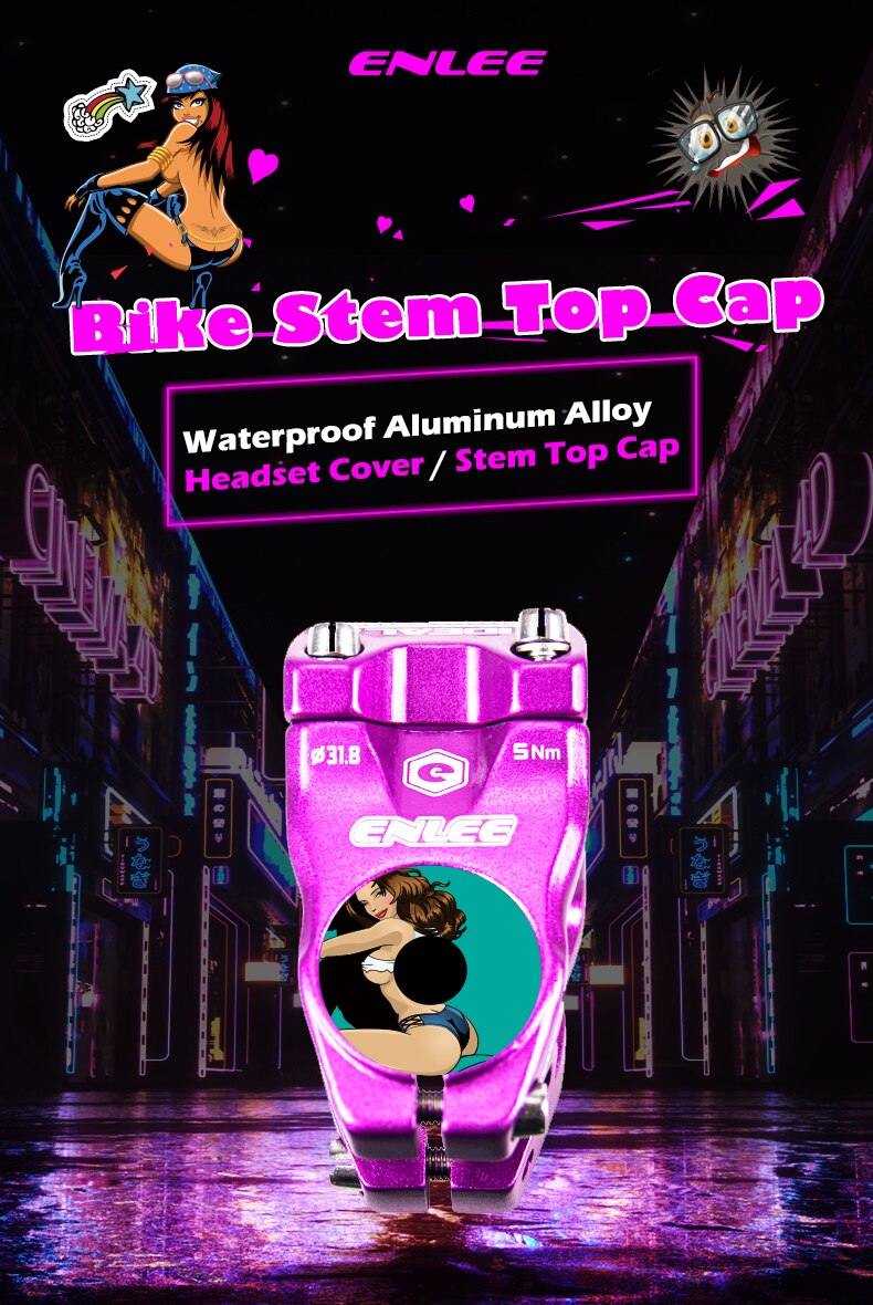 ฝาปิดสเต็มจักรยาน ลายแฟชั่น ENLEE Aluminum Alloy Cover