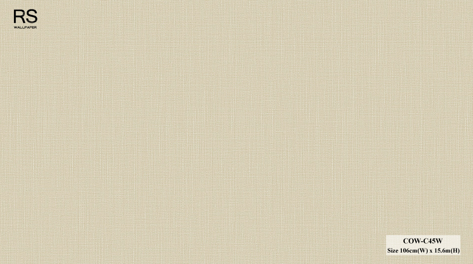 วอลเปเปอร์ลายผ้า สีพื้นครีมทอง COW-C45W