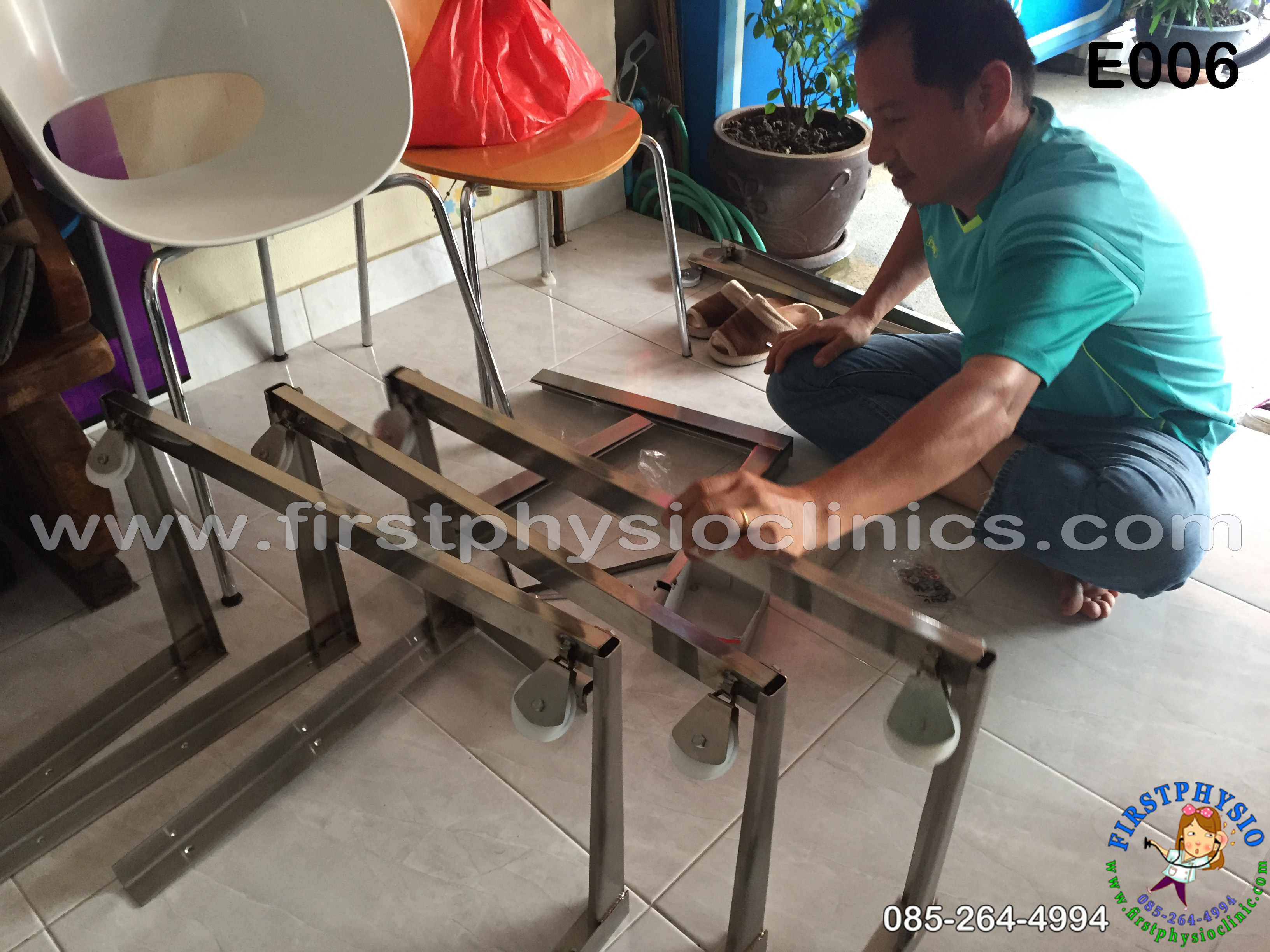 รอกติดผนัง รอกดึงไหล่ฐานสแตนเลส รอกฟื้นฟูไหล่ รอกกายภาพไหล่ รอกบริหารหัวไหล่แบบติดผนัง รอกกายภาพไหล่ติดแข็ง Over Head Pulley