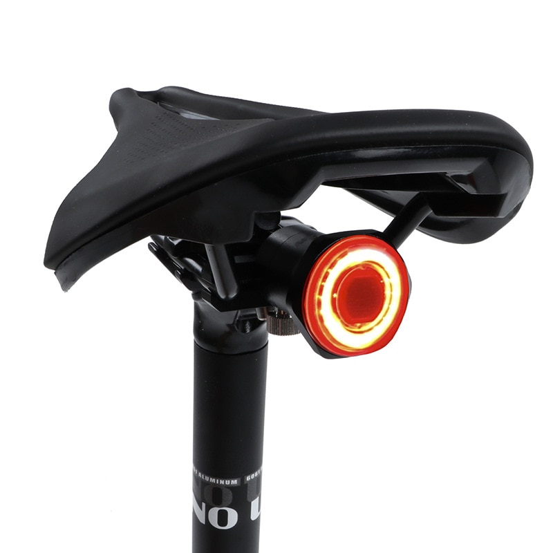 ไฟท้ายจักรยานแบบมีไฟเบรคในตัว MEROCA Bike Rear Light Auto มีไฟเบรคในตัว