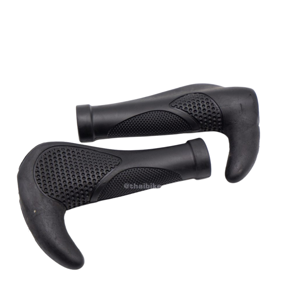 ปลอกแฮนด์จักรยานพร้อมบาร์เอน THAIBIKE 004 แบบยางนุ่มมือ