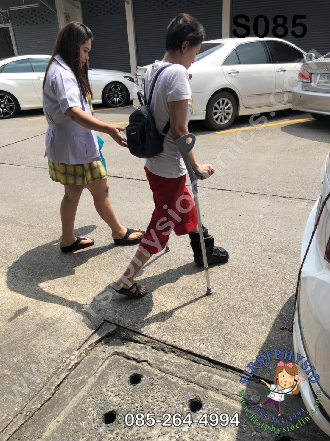 รองเท้าเฝือกลม แบบสั้น / เฝือกลม /รองเท้าหลังถอดเฝือก / รองเท้าเฝือก (air cast)/อุปกรณ์ช่วยพยุงเท้าและข้อเท้า เฝือกเท้าและข้อเท้า ป้องกันการกระแทกลดอาการบาดเจ็บ ป้องกันกระดูกเคลื่อนผิดที่