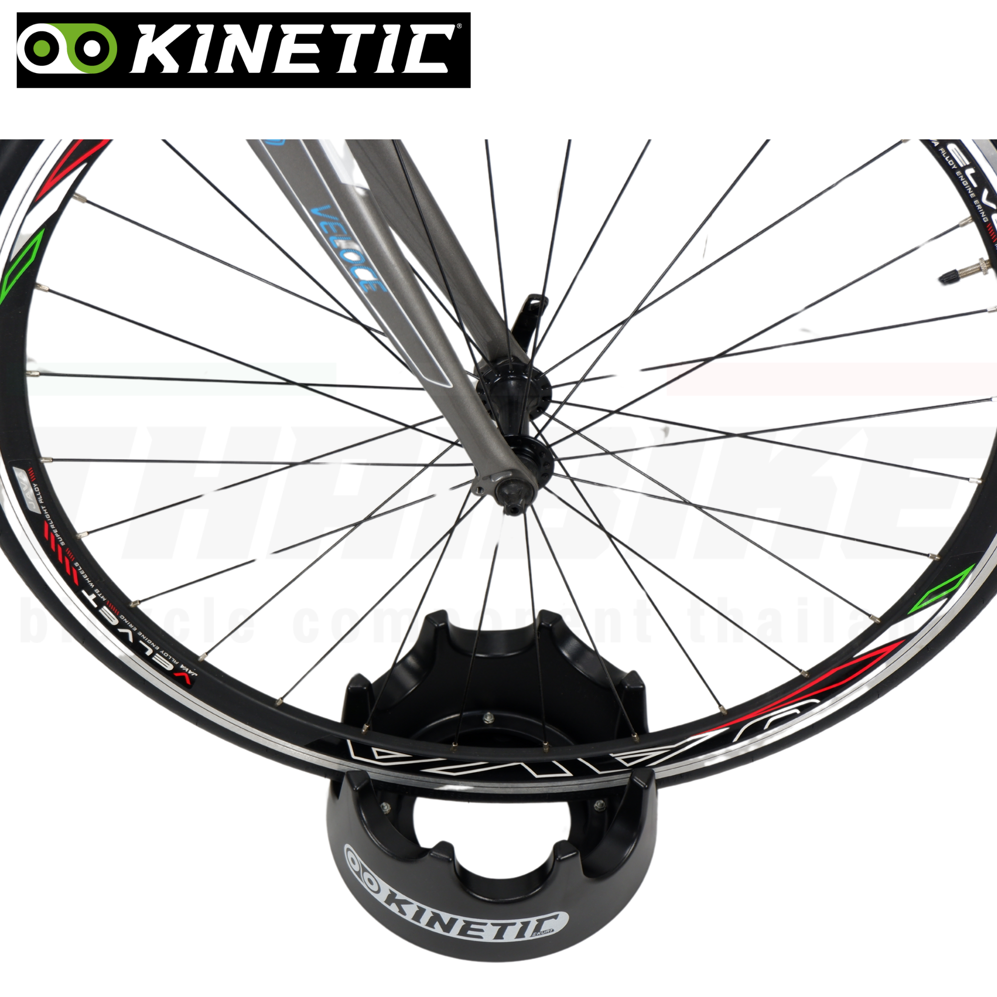 ถาดรองล้อหน้าจักรยาน แบบหมุนได้ Kinetic Turntable Riser Ring