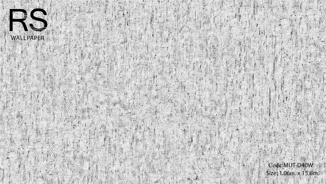 วอลเปเปอร์เทกเจอร์ผ้าพื้นสีเทาเงิน MUT-D40W