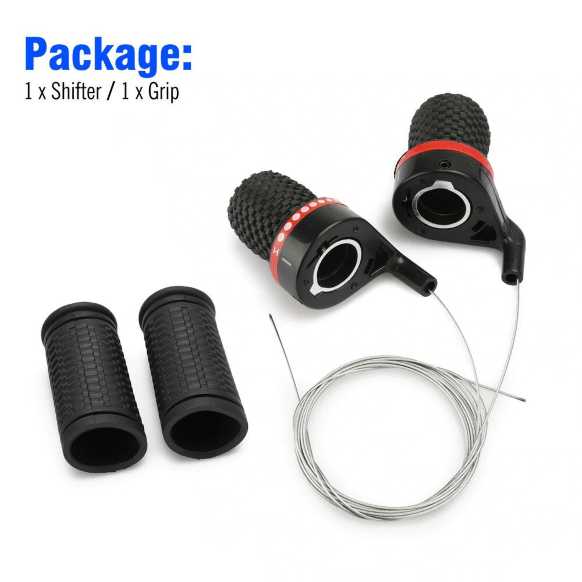 มือเกียร์จักรยานแบบเกียร์บิด ซ้าย ขวา Gear Grip Shift Levers ไม่มี index