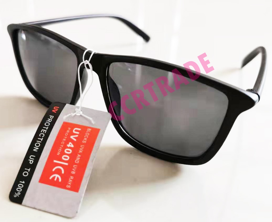 แว่นกันแดดทรงเรย์แบน คละสี(Free size)
