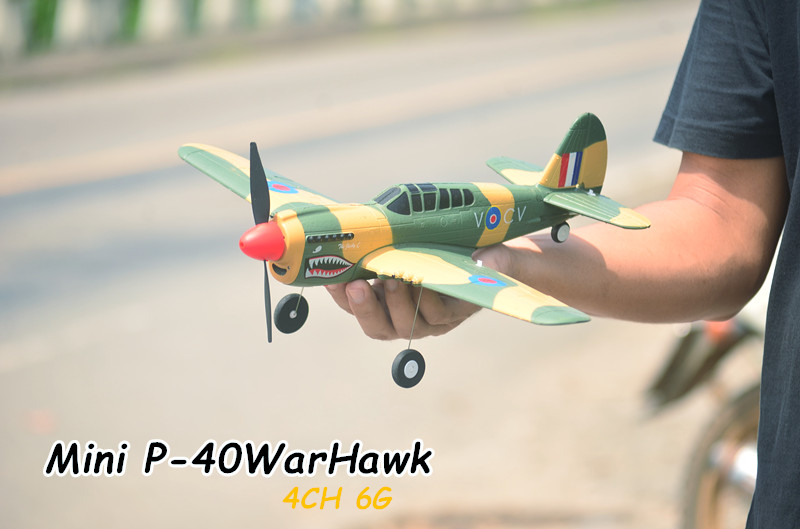 P-40 Warhawk Mini Rc 6G 4Ch