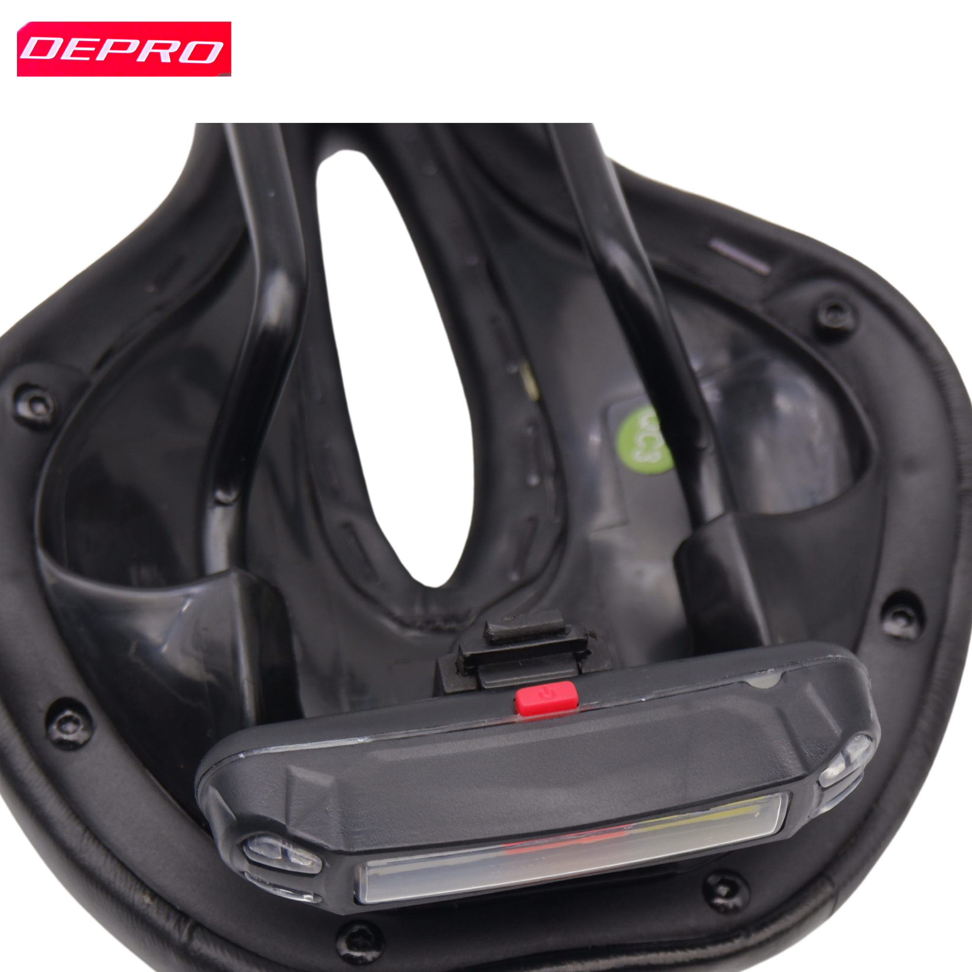 อานจักรยานเสือหมอบ เสือภูเขา DEPRO แบบมีไฟในตัว ชาร์จ USB